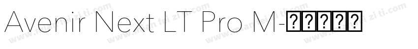 Avenir Next LT Pro M字体转换